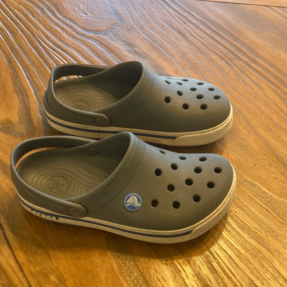 CROCS Kids Charcoal Gray Sandals